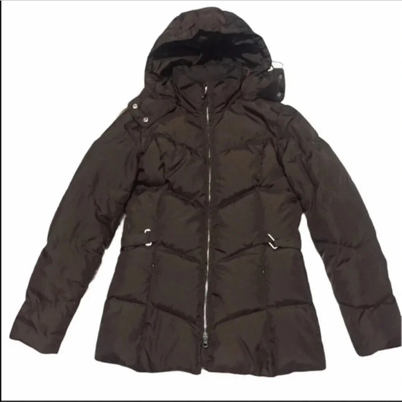 Tommy Hilfiger Brown Puffer Down & Feather Filling Jacket Size Small - Picture 1 of 9